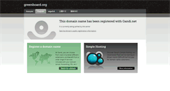 Desktop Screenshot of greenboard.org
